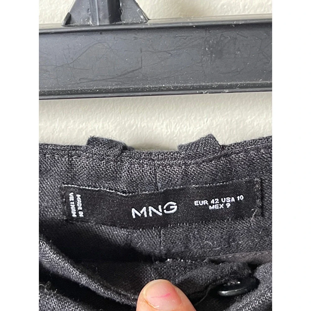 Mango MNG 100% Linen Straight pants office casual beach breathable comfort chic